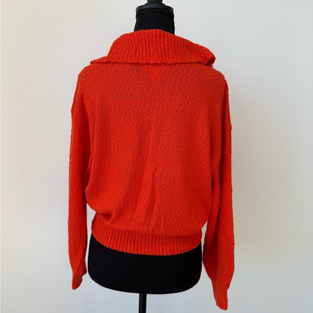 Anthropologie Maeve Bright Orange Sweater - Picture 7 of 10